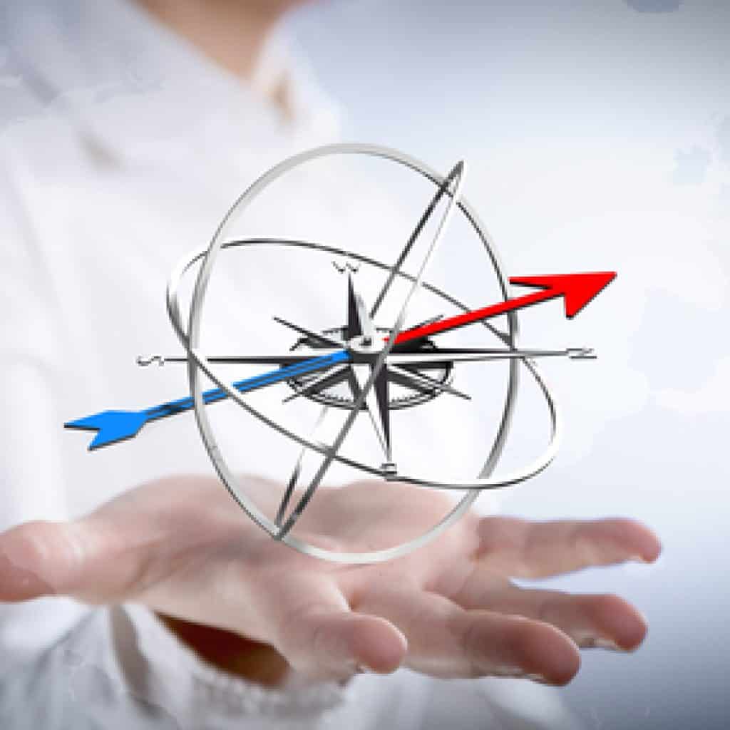 Futuristic compass - discussion about the pros and cons of AI in Education